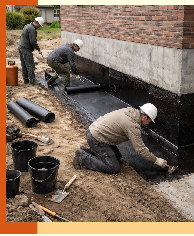 Гидроизоляция фундамента в Новокуйбышевске: надежная защита строений