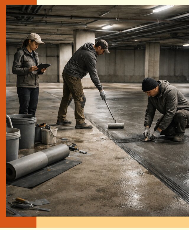 Гидроизоляция паркинга в Новокуйбышевске: качественная защита зданий