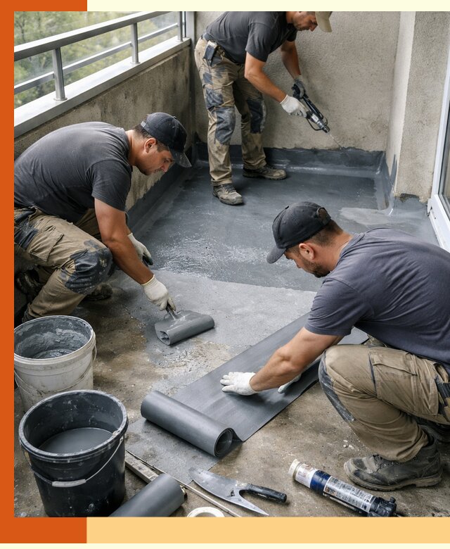 Гидроизоляция балкона в Новокуйбышевске: надежная защита от протечек