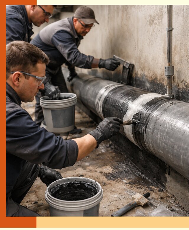 Гидроизоляция труб в Новокуйбышевске — защита и герметизация коммуникаций