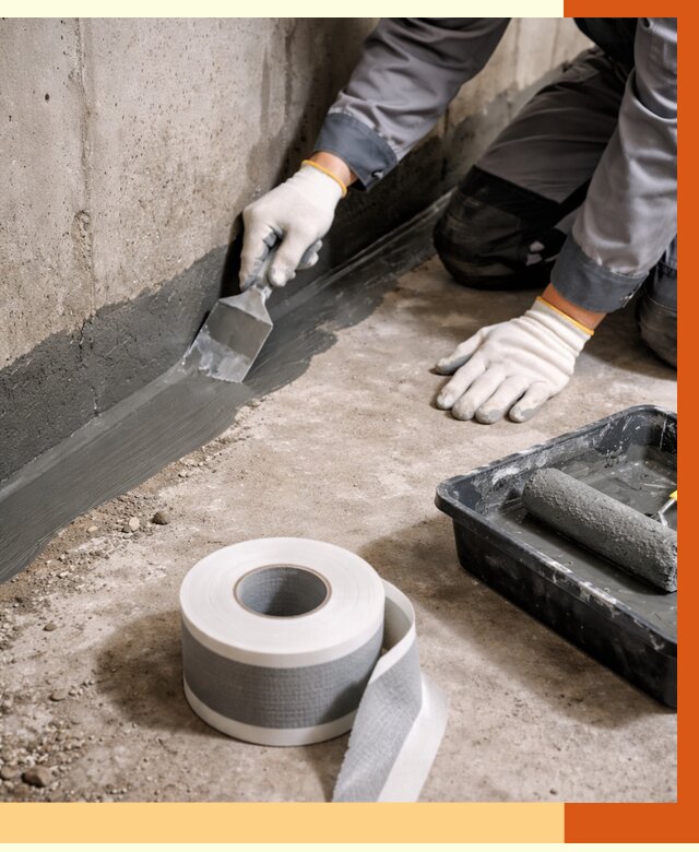 Гидроизоляция швов и герметизация стыков в Новокуйбышевске от 1280 руб. | ТепломастерНвб