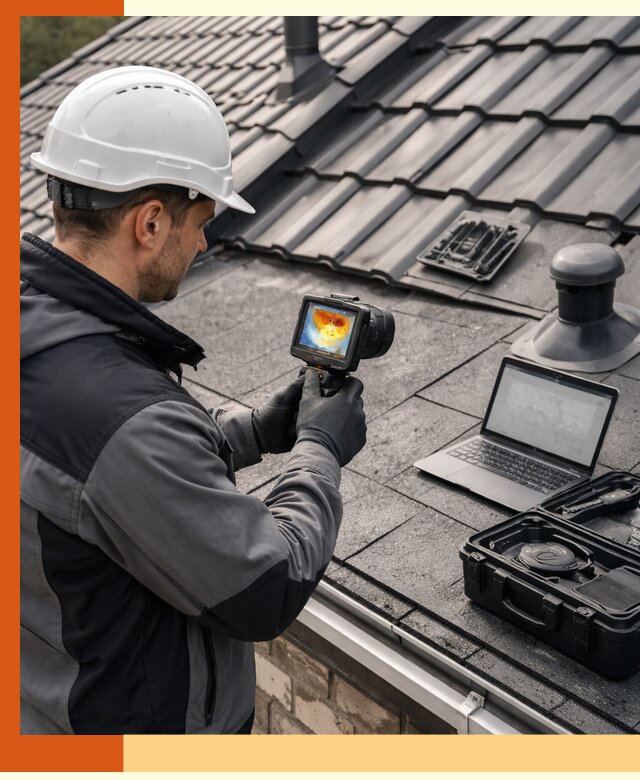 Тепловизионное обследование кровли в Новокуйбышевске для выявления дефектов