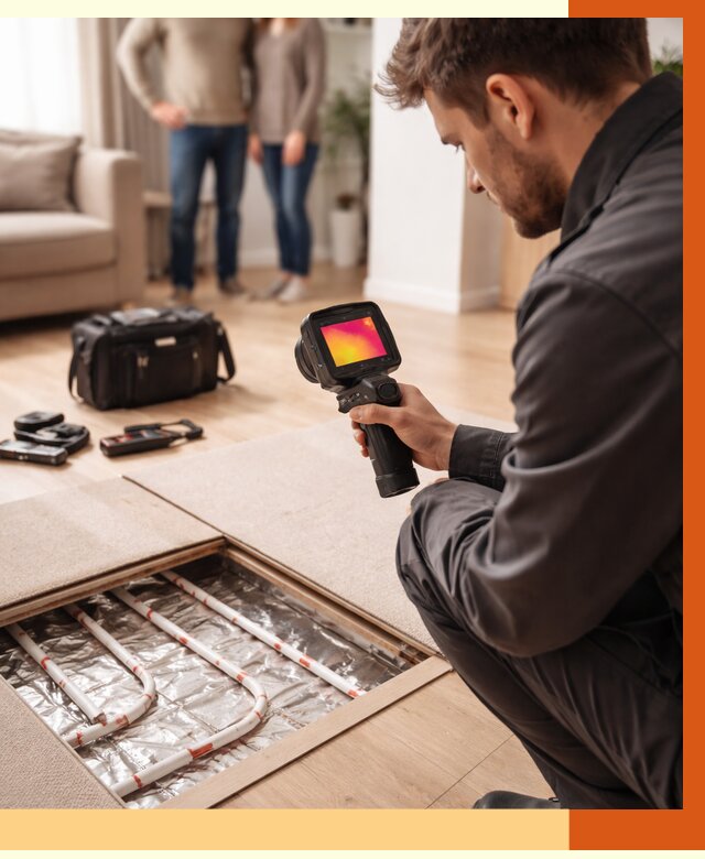 Тепловизионное обследование теплого пола в Новокуйбышевске от 4609 руб. — ТепломастерНвб