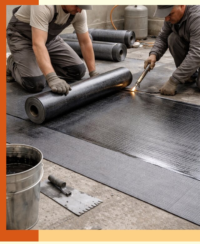 Монтаж гидроизоляционной мембраны в Новокуйбышевске для зданий и конструкций