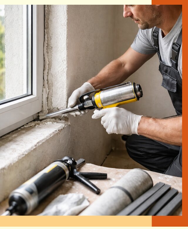 Герметизация стыков и примыканий в Новокуйбышевске от 1229 руб. под ключ | ТепломастерНвб