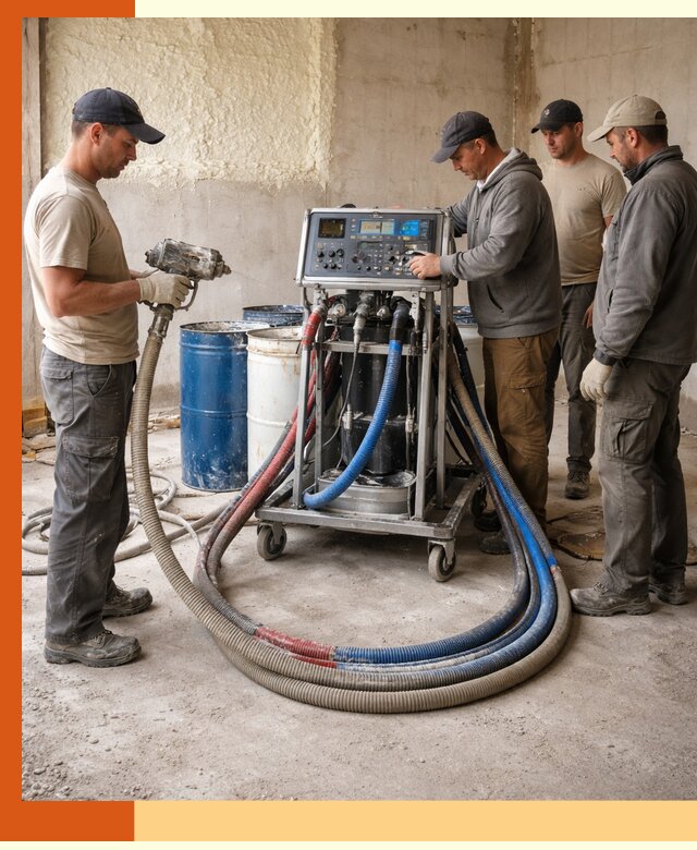 Аренда установки для напыления ППУ в Новокуйбышевске на выгодных условиях